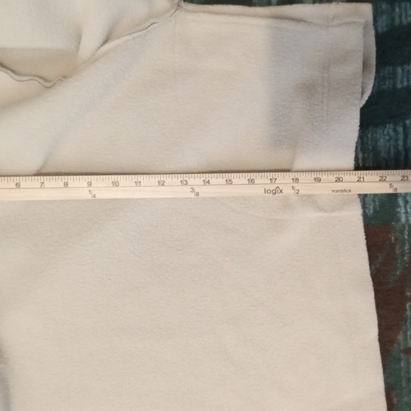 We The Free Peple Cropped Fleece Pullover Hoodie Sweatshirt Boho Oversize L - Picture 9 of 11